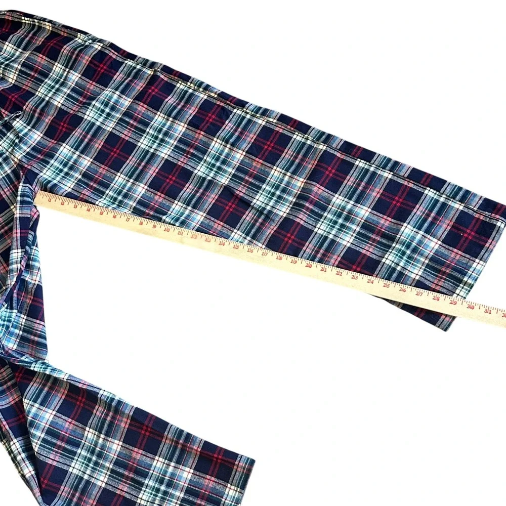 Polo Ralph Lauren Pants Men's‎ Medium Blue Red Plaid Flannel Pajama Sleepwear